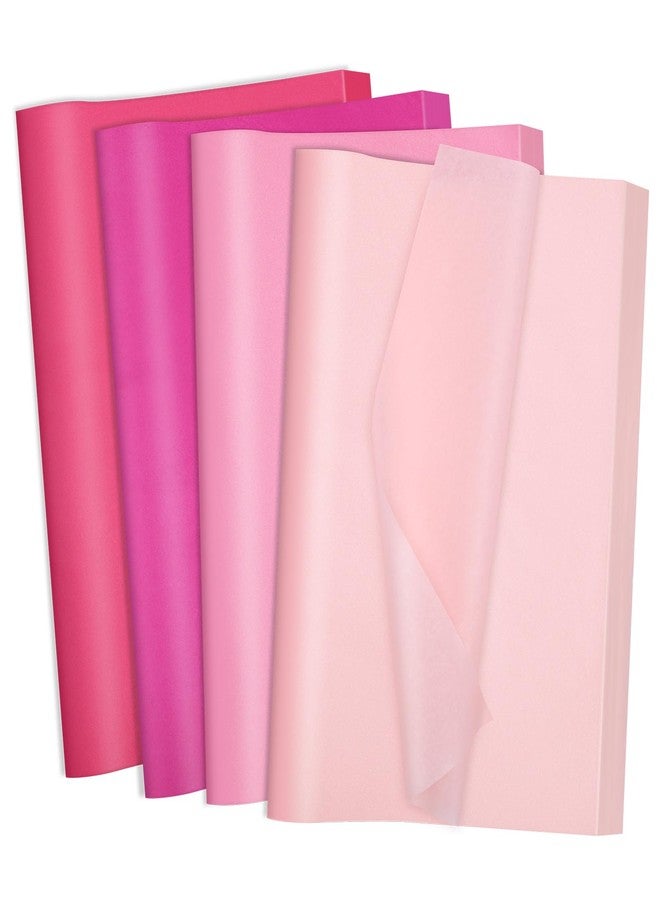 woric 160 Sheets Pink Tissue Paper for Gift Bags 20 X 14 Inches Wrapping Tissue Paper Bulk for Valentine's Day Crafts Birthday Baby Shower Weddings Bridal Shower Decorations - Image 1